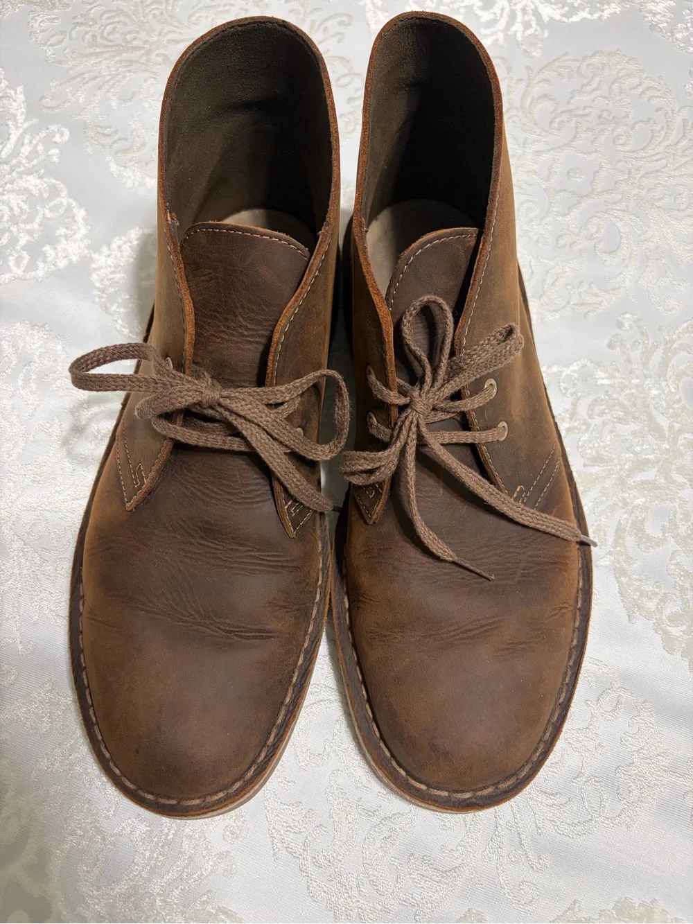 Clark’s Originals Bushacre Brown Leather Chukka Boot Size 8.5